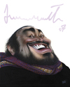 Cartoon: Luciano Pavarotti (small) by achille tagged luciano pavarotti