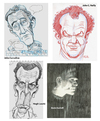 Cartoon: 4 Faces 2 (small) by Cartoons and Illustrations by Jim McDermott tagged actors movies tv
