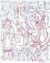 Cartoon: Crowd Sketch (small) by Cartoons and Illustrations by Jim McDermott tagged sketchbook people crowd