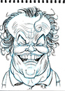 Cartoon: Jack Nicholson (small) by Cartoons and Illustrations by Jim McDermott tagged jacknicholson caricatures
