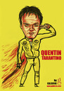 Cartoon: Quentin Tarantino (small) by gilderic tagged caricature illustration quentin tarantino filmmaker film cinema movie parodyilm director
