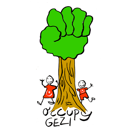 Cartoon: Occupy Gezi 07 (medium) by Political Comics tagged occupygezi,direngezipark,taksim,istanbul