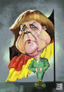 Cartoon: Angel Merkel (small) by elidorkruja tagged angel,merkel