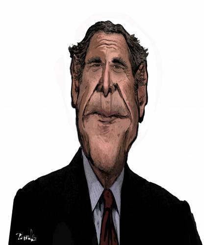 Cartoon: President Bush (medium) by CARTOONISTX tagged george,bush