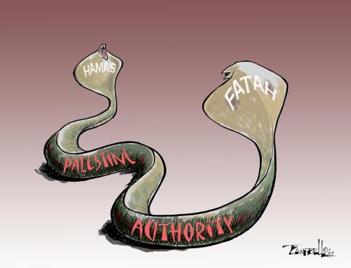 Cartoon: The Snake of Palestine (medium) by CARTOONISTX tagged palestine,