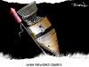 Cartoon: When Fireworks Compete (small) by CARTOONISTX tagged government,liberty