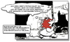 Cartoon: Hitzekoller nach Frostschock (small) by Queenie tagged sommer,summer,hitze,heat,collaps