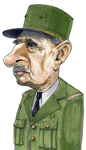 Cartoon: General Charles de Gaulle (medium) by jean gouders cartoons tagged de,gaulle,jean,gouders