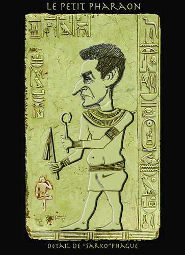 Cartoon: Le petit Pharaon (medium) by jean gouders cartoons tagged sarkozy,sarko,jean,gouders,sarkozy,sarkomo