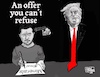 Cartoon: An offer you cant refuse (small) by jean gouders cartoons tagged trump,zelensky,minerals,deal