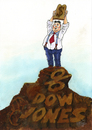 Cartoon: the promised land (small) by jean gouders cartoons tagged stock,markets,crisis,money