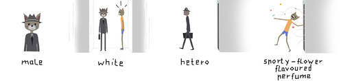 Cartoon: male white hetero (medium) by Bonville tagged male,white,hetero,bonville,perfume