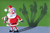 Cartoon: Merry Christmas (small) by lloyy tagged santa claus merry christmas