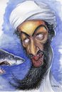 Cartoon: Osama bin Laden and Shark (small) by lloyy tagged osama,bin,laden,shark,caricature,sea,terrorism