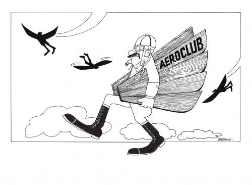 Cartoon: aeroclub (medium) by ruditoons tagged flieger,