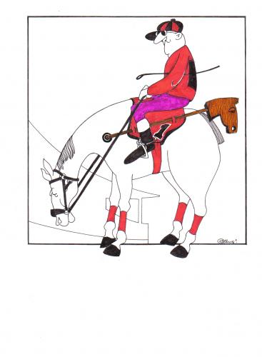 Cartoon: reservepferd (medium) by ruditoons tagged pferd,und,reiter,