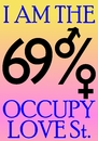 Cartoon: Occupy Love Street (small) by srba tagged wallstreet,protest,slogan,99percent,love