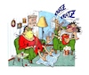 Cartoon: Zuhause im Glück (small) by irlcartoons tagged ehealltag,relaxen,glück,feierabend,wohnzimmer,privatleben,gesundheit,entspannung