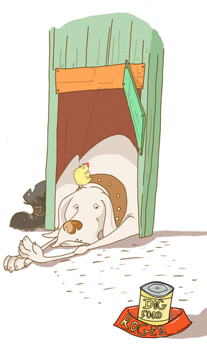Cartoon: dog (medium) by MonitoMan tagged dog