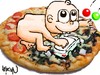 Cartoon: pizza (small) by coskungole58 tagged pizza
