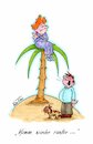 Cartoon: Auf die Palme gebracht (small) by vauvau tagged paar,palme,mann,frau,runterkommen,insel