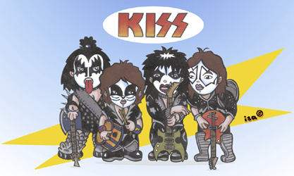 Cartoon: Kiss (medium) by isacomics tagged isacomics,isa,comics,music
