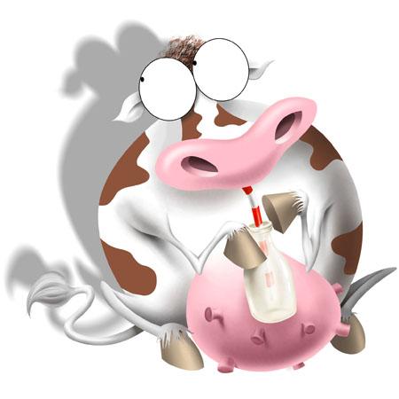 Cartoon: Milk Cow (medium) by bill ledger tagged bill,ledger,