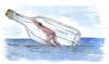 Cartoon: Survival (small) by Mihail tagged sea,survival,man,boat,message