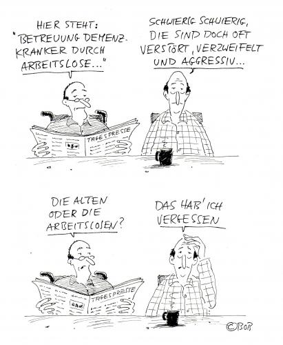 Cartoon: ohne Titel (medium) by Christian BOB Born tagged demenz,arbeitslose,betreuung,vergessen,demenz,alzheimer,gedächtnis,denken,gehirn,erinnerung,vergeßlichkeit,vergessen,erinnerungsvermögen,betreuung,alt,alter,arbeit,arbeitslose,arbeitsamt,job,beruf,karriere,speicher,oma,opa,körper,natur