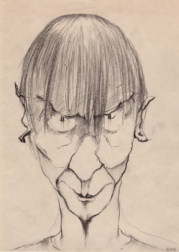 Cartoon: R Zengel (medium) by Christian BOB Born tagged lächeln,zeit,kopf,alter,durchsichtig