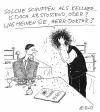 Cartoon: Abstoßend (small) by Christian BOB Born tagged haare,schuppen,kellner