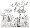 Cartoon: Grenzapfel (small) by Christian BOB Born tagged nachbarn,grenze,zaun,streit,deutsche,gründlichkeit