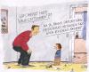 Cartoon: Wo hat er das bloß her? (small) by Christian BOB Born tagged vater,sohn,erziehung,qualitätsfirlefanz