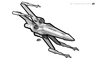 Cartoon: X Fighter (small) by elle62 tagged star,wars,fanart,trooper,scifi