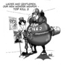 Cartoon: top kill 2 simple solution (small) by kama tagged oil,pest,topkill,technology,human,spirit,cartoon