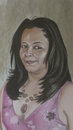 Cartoon: retrato de morena (small) by David Goytia tagged retrato,pastel,pintura,cuadro