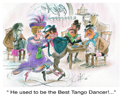 Cartoon: Best Dancer (medium) by LAINO tagged dancer,tango