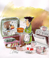 Cartoon: Cocina (small) by LAINO tagged cocina