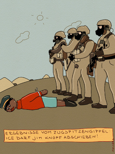 Cartoon: Augsburg (medium) by hollers tagged eu,gipfel,zugspitze,zug,ice,jim,knopf,usa,abschiebungen,augsburg,puppenkiste,marionetten,immigration,eu,gipfel,zugspitze,zug,ice,jim,knopf,usa,abschiebungen,augsburg,puppenkiste,marionetten,immigration