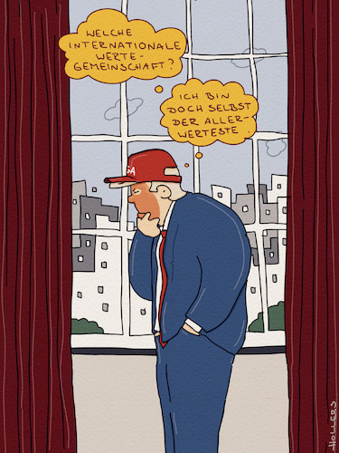 Cartoon: Die Werte (medium) by hollers tagged trump,werte,selbstwert,allerwertester,arsch,wertegemeinschaft,wertvorstellungen,moral,ethik,demokratie,menschenrechte,ego,usa,trump,werte,selbstwert,allerwertester,arsch,wertegemeinschaft,wertvorstellungen,moral,ethik,demokratie,menschenrechte,ego,usa
