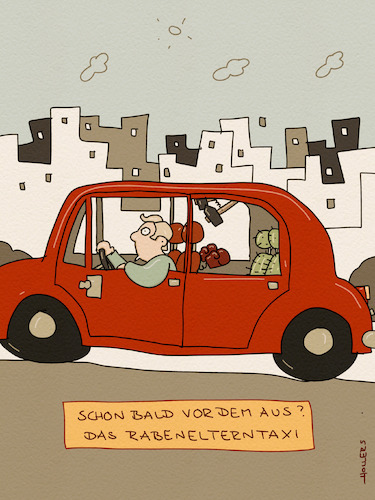 Cartoon: Rabenelterntaxi (medium) by hollers tagged elterntaxi,rabeneltern,auto,verkehr,erziehung,liebe,kinder,familie,überforderung,hass,elterntaxi,rabeneltern,auto,verkehr,erziehung,liebe,kinder,familie,überforderung,hass
