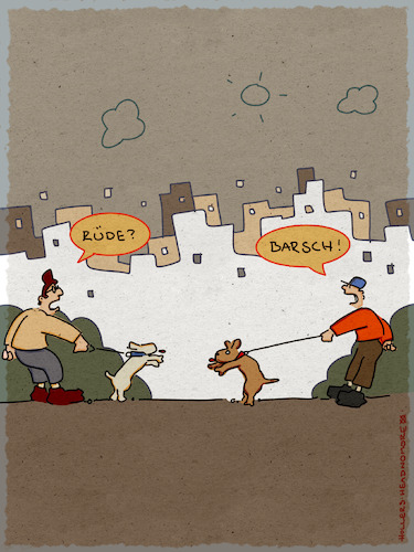 Cartoon: Rüde? (medium) by hollers tagged rüde,hund,barsch,haustier,höflichkeit,fisch,hundebesitzer,gassi,umgangsformen,adjektive,sprache,rüde,hund,barsch,haustier,höflichkeit,fisch,hundebesitzer,gassi,umgangsformen,adjektive,sprache