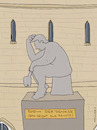 Cartoon: Der Denker (small) by hollers tagged trump,usa,rodin,denker,skulptur