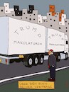 Cartoon: Makulaturen (small) by hollers tagged trump,verträge,makulatur,wert