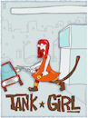 Cartoon: Tank Girl (small) by hollers tagged tank,girl,tankstelle,tanken,auto,benzin,diesel
