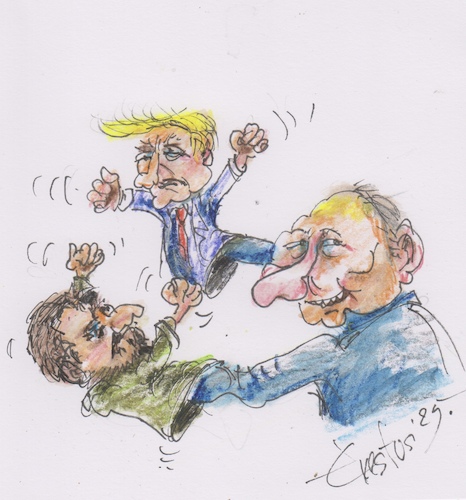 Cartoon: Puppeteer (medium) by Erki Evestus tagged putin