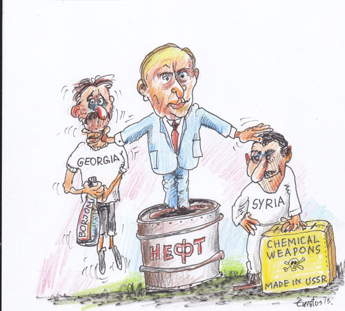 Cartoon: World (medium) by Erki Evestus tagged russia