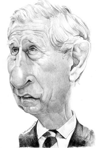 Cartoon: Prince Charles (medium) by salnavarro tagged caricature,pencil