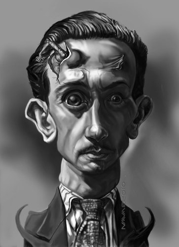 Cartoon: young Dali (medium) by salnavarro tagged caricature,digital,salvador,dali