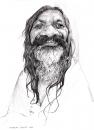 Cartoon: maharishi mahesh  yogi (small) by salnavarro tagged caricature,pencil,maharishi